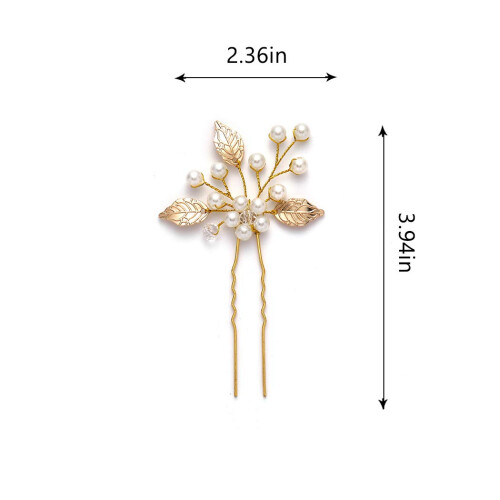 Accessori per capelli da sposa per donne e ragazze, fermagli per capelli con perle e strass artificiali, accessori per capelli da sposa, materiale in 1