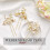 Accessori per capelli da sposa per donne e ragazze, fermagli per capelli con perle e strass artificiali, accessori per capelli da sposa, materiale in 4