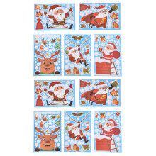 Reusable Static Cling for Windows, Doors, And Showcases, Multi-Surface Holiday Adhesives, Unique Christmas Snowflake Design, Environmentally Friendly