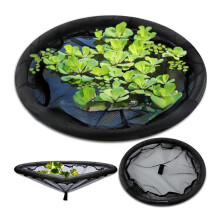Floating Pond Plant Protector 80cm, Mesh Floating Island Planter for Koi Pond, Prevents Fish Damage