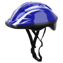 Professional Adjustable Child Skateboarding Helmet Blue Foam PVC Safety Gear