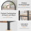 (Brown) Arched Bookshelf, Bookcase Tall Industrial 4