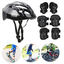 Adult Roller Skating 7pcs Protect Gear Set Knee Pads Elbow Helmet Wrist Guards
