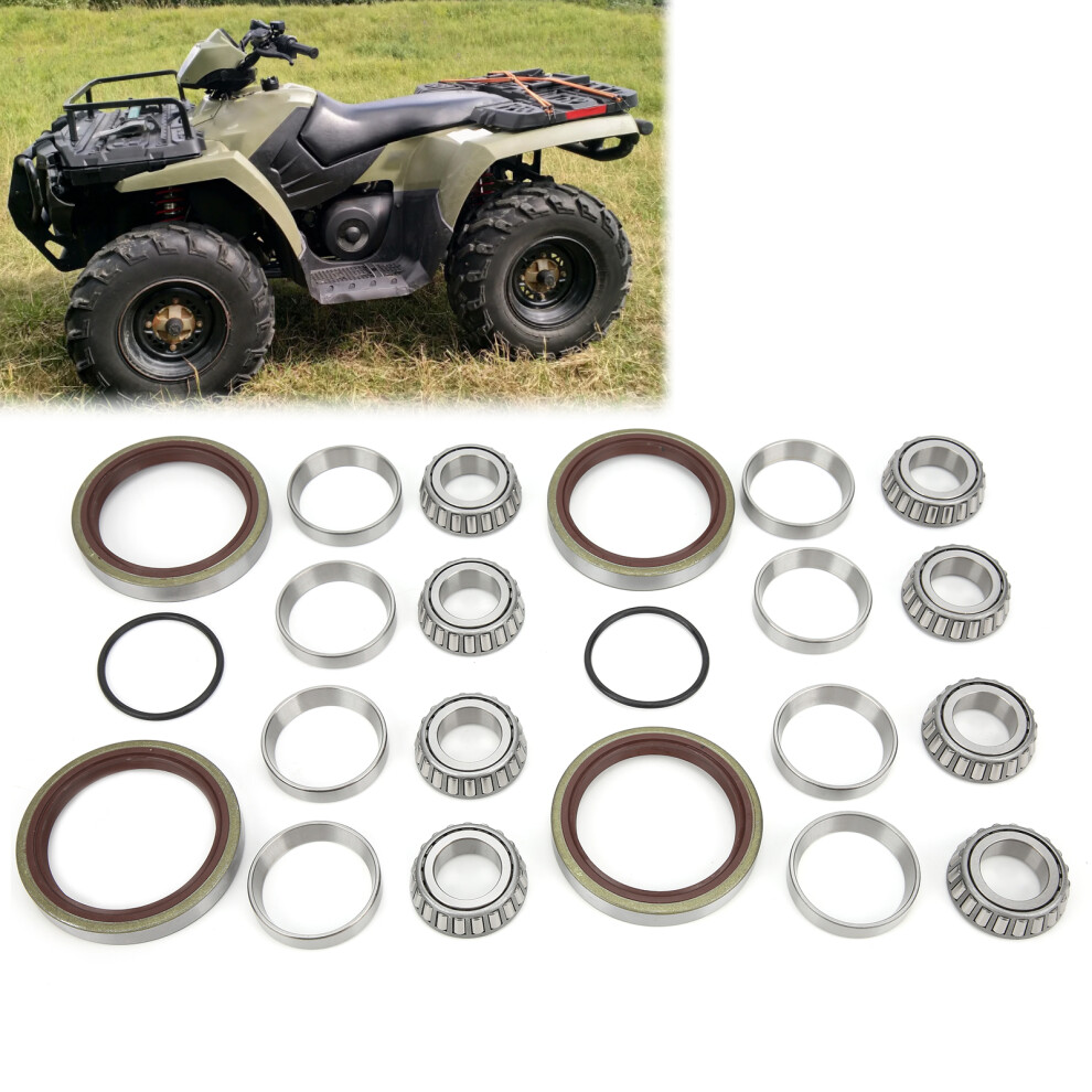 Front Wheel Bearings With Seals Kit Replacement For Atv Sportsman Ranger 9441377654921