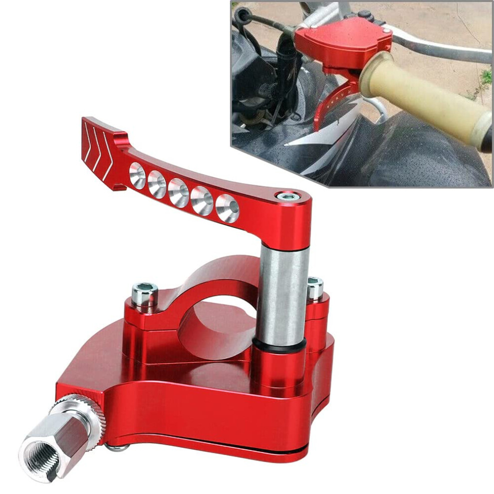 Thumb Throttle Assembly Billet Aluminum Direct Fit For Banshee 350 Yfz350 19872006 Red 9347817871876