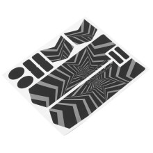 Mountain Bike Front Fork Night Reflection Sticker 21.3x18cm 5-Star Pack