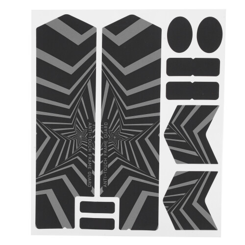 Mountain Bike Front Fork Night Reflection Sticker 21.3x18cm 5-Star Pack 1