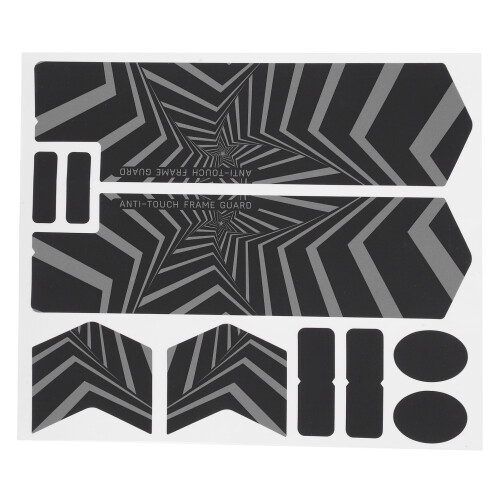 Mountain Bike Front Fork Night Reflection Sticker 21.3x18cm 5-Star Pack 2