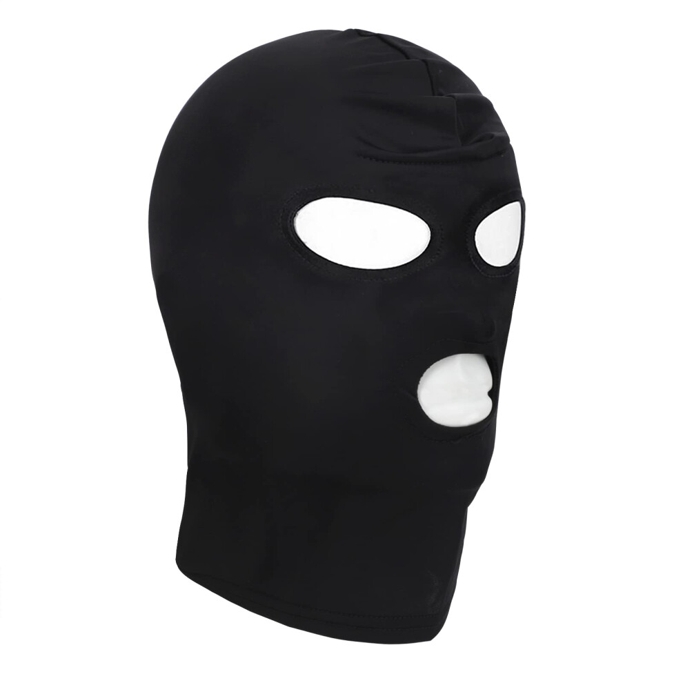 Black Bdsm Head Mask Fetish Face Mask Bondage Sm Elastic Masks
