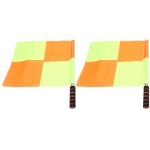 Fußball-Schiedsrichter-Flagge mit rutschfester Schaumstoffgriff, Oxford & Stahl, inklusive Tasche