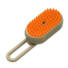 Cat Fogging Comb Hairdressing Brush Tool-Milky coffee color
