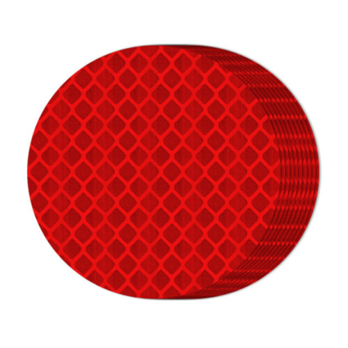10 Pack Red Adhesive Reflector Strips for Bikes Motorcycles Strollers and Backpacks