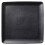 Matte Black Ceramic Dinner Plate 8 Inch Square Serving Plate Scratch Resistant Modern Rustic Design 1