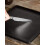Matte Black Ceramic Dinner Plate 8 Inch Square Serving Plate Scratch Resistant Modern Rustic Design 4