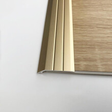 Self Adhesive Aluminium Floor Transition Strip Gold 90cm for 25mm Height Difference Waterproof NonSlip