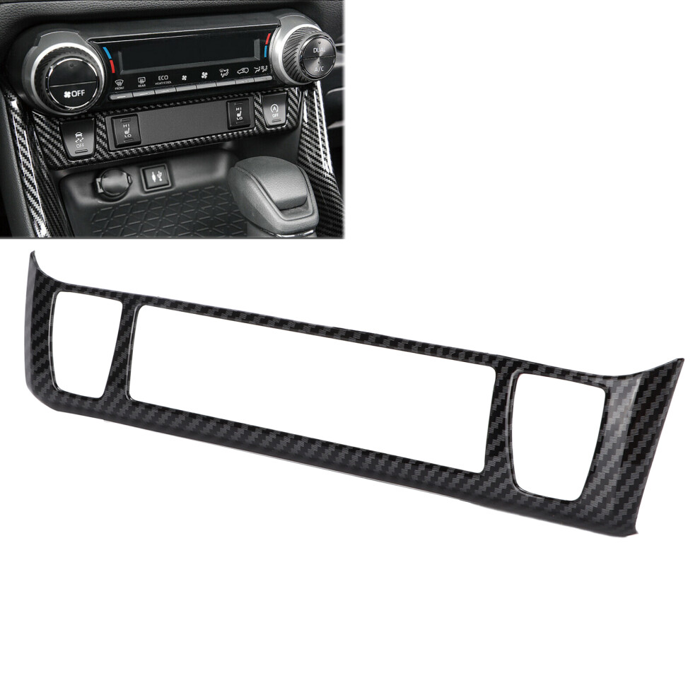Abs Carbon Fiber Style Console Trim For Rav4 Models 7901377660121