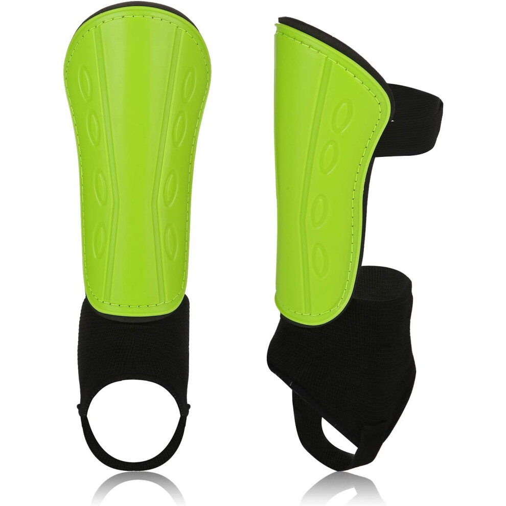 Soccer Shin Guards, Durable PP Shell for Comprehensive Protection, Stay in Place with Adjustable Straps, Ergonomically Designed for Youth & Adults