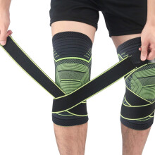 Ginocchiere per la prevenzione degli infortuni, supporti in tessuto altamente elastico con cinghie regolabili e strisce in silicone antiscivolo,