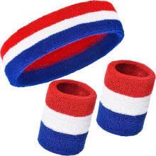 Op maat geborduurde badstof polsbandjes, sportpolsbandjes met gepersonaliseerde letters/logo, zachte, vochtregulerende badstof voor alle
