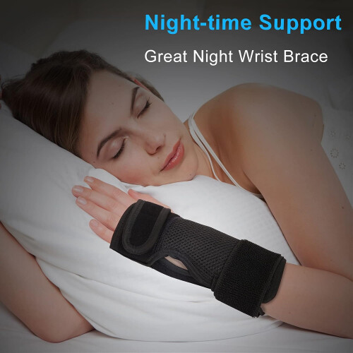 Wrist Oasis: Αναπνεύσιμο ύφασμα, νάρθηκας αλουμινίου, ρυθμιζόμενη υποστήριξη καρπού, 1