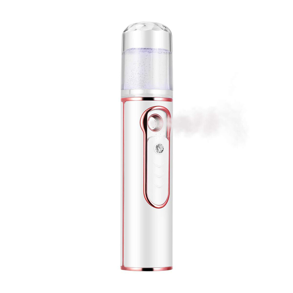 Hydration Refreshing Nano Mist Sprayer with Skin Analyzer Moisture Tester, Portable Facial Mister Featuring Cool Face Mist and Eyelash Extensions Car