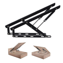 Bed Lift Mechanism HeavyDuty Hydraulic Gas Spring Bed Storage Lift Kit 2Piece Sofa Lift 120 cm (47.2 in) Noir