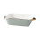 Ceramic Rectangular Baking Dish with Golden Edge, Green Cheese Pan, Oven and Microwave Safe 1