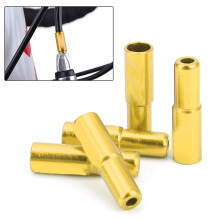 5Pcs Aluminum Alloy Brake Cable Tube Cap 5mm Gold for Bikes
