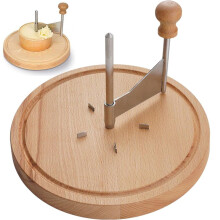 Wooden Cheese Curler with Stainless Steel Blade for Thin Rolls and Chocolate Shaving