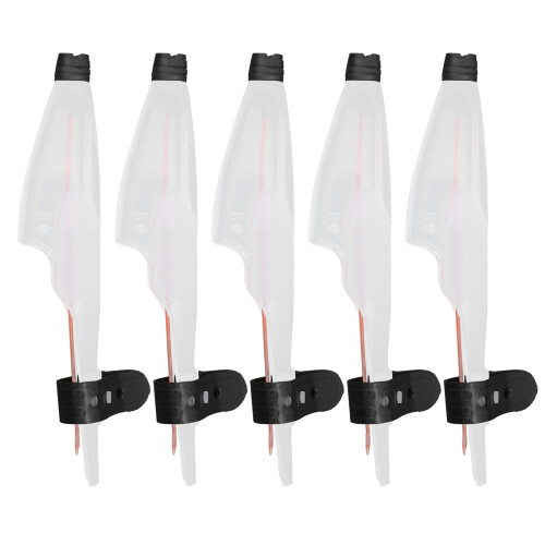 Lightweight Telescopic Fishing Rod Tip Guard 5pcs Adjustable 4# Set 1