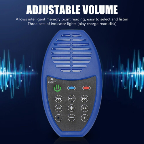 4G Solar Portable Bible Reader with LED Light, Blue, 350mAh 2