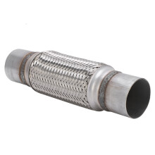 2,5x30cm Edelstahl Auto-Auspuff Flexrohr Universell Silber