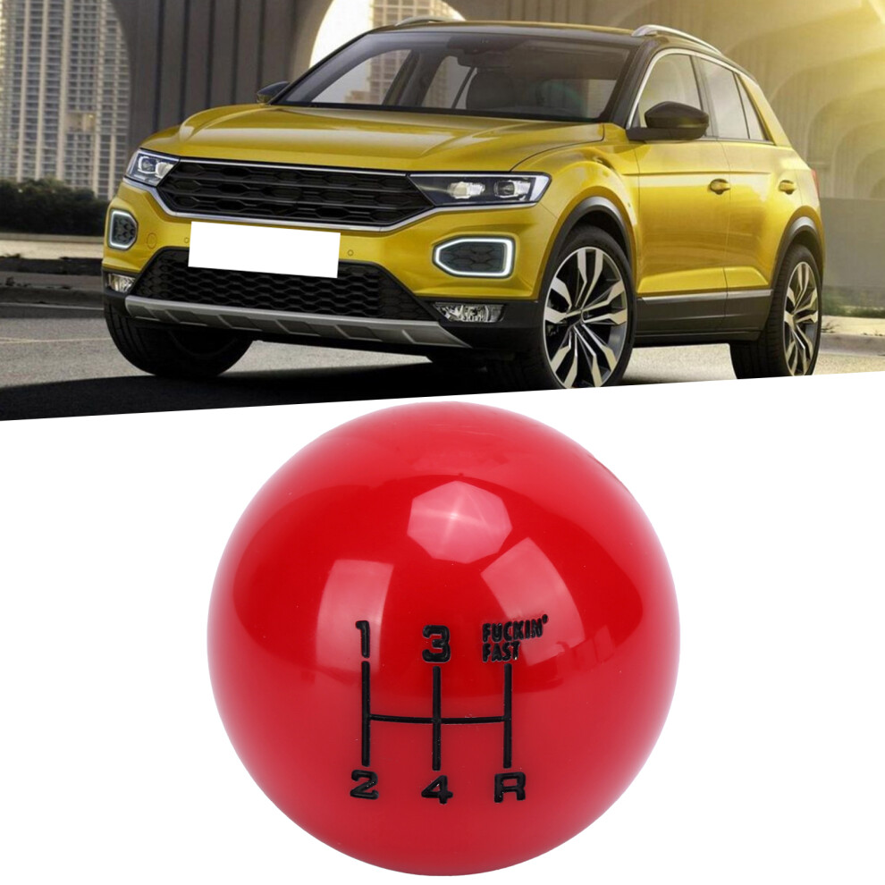 Universal M12x1.25 Gear Shift Knob 5-Speed With 3 Steel Adapters Red 4971377667225
