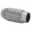 Stainless Steel Exhaust Flex Pipe 50x155mm Double Braided Silver 13