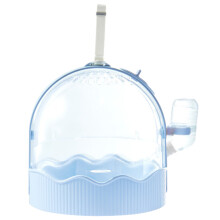 Clear Pet Carrier Travel Cage with Water Bottle&-blue