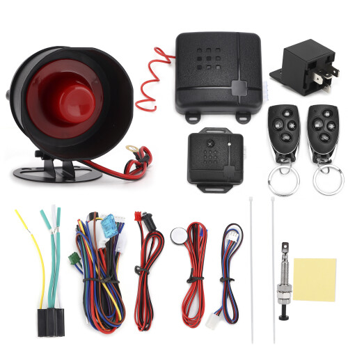 12V Car Alarm System Anti Theft Keyless Entry Security with 2 Remote 1