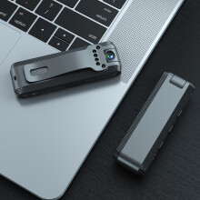 Caméra corporelle HD 1080P 92x29x22mm avec support 256G, rotation à 180, 30FPS