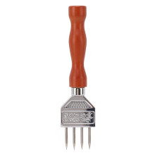Ice Crusher and Chipper 304 Stainless Steel with Wooden Handle for Cocktails, Bartenders, Home Bar