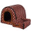 Lit chaud pour chat, grotte pour chat d'intérieur, motif de-L 4 1