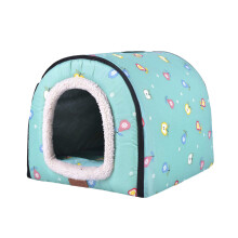 Pet Bed Warm House Soft Indoor Semi-closed Cave Tent for-S 7