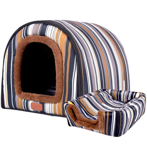 Lit chaud pour chat d'intérieur, petit chien, maison, tente-M 5
