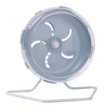 Hamster Wheel Cage Toy Running Wheel for Small-haze blue 17.5cm