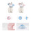 Soft Pet Recovery Collar Dog for Cat Double Layer Cone-M Pink 5
