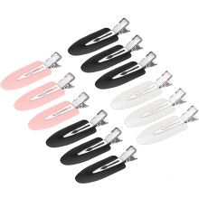 Presilhas de cabelo sem vincos e sem marcas, conjunto de presilhas coloridas e delicadas para franjas e ondas, design leve para fácil aplicação.