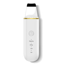 Spatule nettoyante en profondeur pour points noirs, rechargeable, en acier inoxydable, idéale pour les peaux grasses. Design incurvé 3D, sûre et