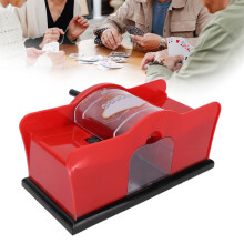 Portable Red Card Shuffler for Poker Camping and Family Fun - 9.1in