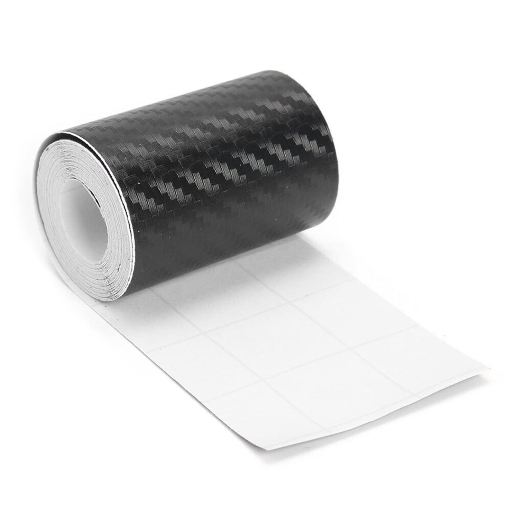 Car Carbon Fiber Vinyl Wrap Strip 5Cm X 3M Waterproof Scratch Resistant Auto Door Sill Protector 9094768575147