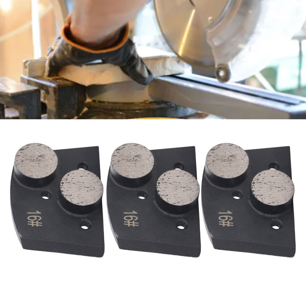 3Pcs Diamond Grinding Shoes 16 Grit Cone Cylindrical For Concrete & Paint Removal 8181377670408