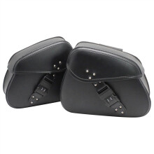 Motorcycle Saddle Bags Universal Fit 1 Pair Black Side Tool Luggage