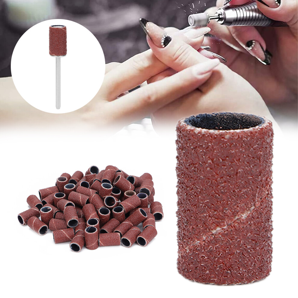 Pedicure Nail Sanding Bands 100pcs 120# for Nail Drill Manicure & Removal
